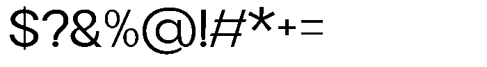 Flova Medium Expanded Font OTHER CHARS