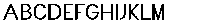 Flova Medium Expanded Font UPPERCASE