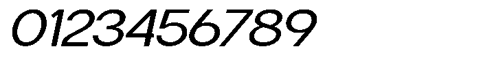 Flova Medium Extended Italic Font OTHER CHARS