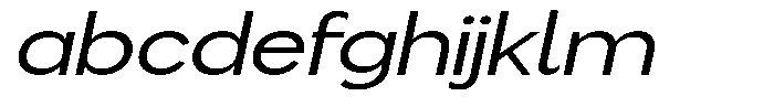 Flova Medium Extended Italic FONT