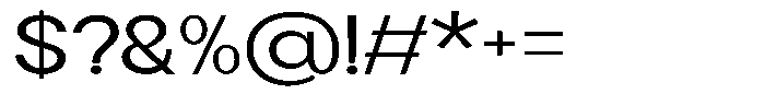 Flova Medium Extended Font OTHER CHARS