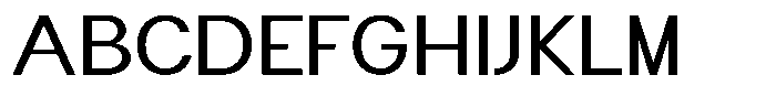 Flova Medium Extended Font UPPERCASE