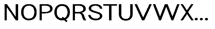 Flova Medium Extended Font UPPERCASE