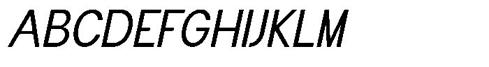 Flova Medium Italic Font UPPERCASE