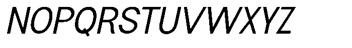 Flova Medium Italic Font UPPERCASE