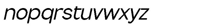 Flova Medium Italic Font LOWERCASE