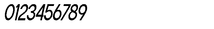 Flova Semi Bold Compressed Italic Font OTHER CHARS