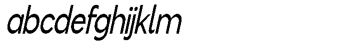Flova Semi Bold Compressed Italic FONT