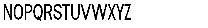Flova Semi Bold Compressed Font UPPERCASE