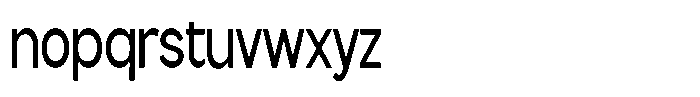 Flova Semi Bold Compressed Font LOWERCASE