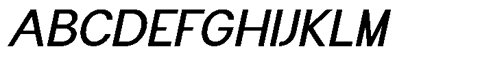 Flova Semi Bold Expanded Italic Font UPPERCASE