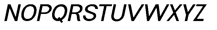 Flova Semi Bold Expanded Italic Font UPPERCASE