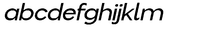 Flova Semi Bold Expanded Italic FONT