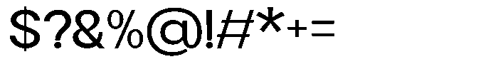 Flova Semi Bold Expanded Font OTHER CHARS