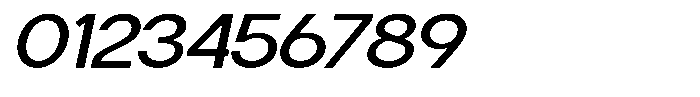 Flova Semi Bold Extended Italic Font OTHER CHARS