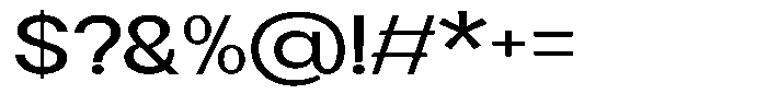 Flova Semi Bold Extended Font OTHER CHARS