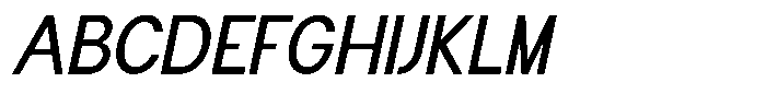 Flova Semi Bold Italic Font UPPERCASE