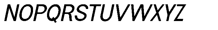 Flova Semi Bold Italic Font UPPERCASE