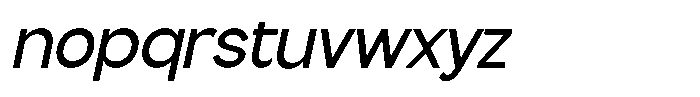 Flova Semi Bold Italic Font LOWERCASE