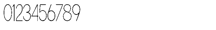 Flova Thin Compressed Font OTHER CHARS