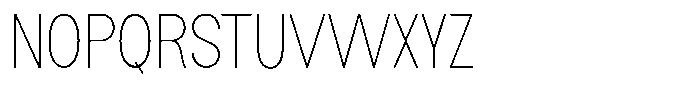 Flova Thin Condensed Font UPPERCASE