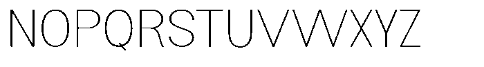Flova Thin Expanded Font UPPERCASE