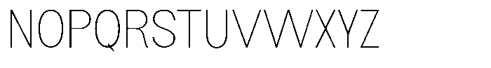 Flova Thin Font UPPERCASE