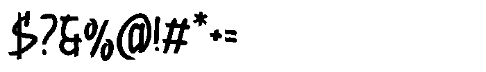 Flowbrush Font OTHER CHARS