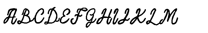 Floweey Doodle Font UPPERCASE