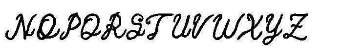 Floweey Doodle Font UPPERCASE