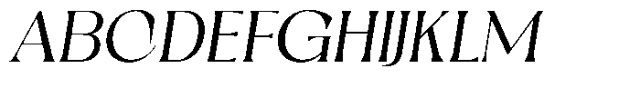 Flower Balisteno Norm Italic Font UPPERCASE