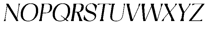Flower Balisteno Norm Italic Font UPPERCASE