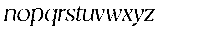 Flower Balisteno Norm Italic Font LOWERCASE