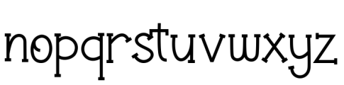 Flower Park Regular Font LOWERCASE