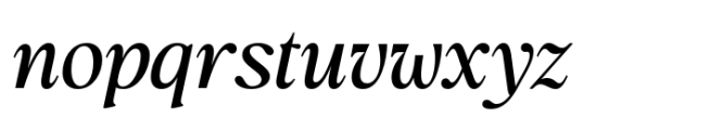 Flowers Of Nineties Italic Font LOWERCASE