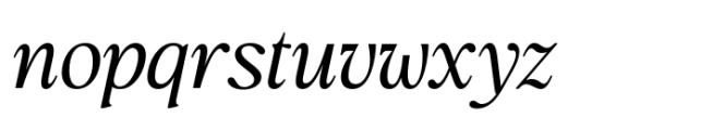Flowers Of Nineties Light Italic Font LOWERCASE