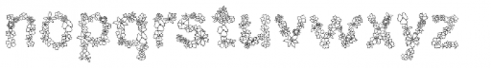 Flowertype Sketch Font LOWERCASE