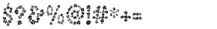 Flowertype Stencil Font OTHER CHARS