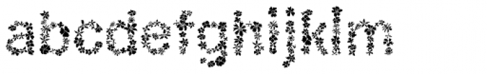 Flowertype Stencil Font LOWERCASE