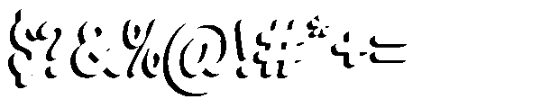 Flowie Shadow Font OTHER CHARS