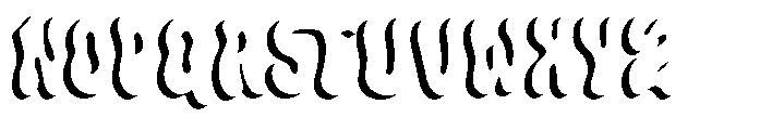 Flowie Shadow Font UPPERCASE