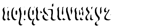Flowie Shadow Font LOWERCASE