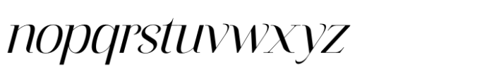 Flowrite Italic 1 Font LOWERCASE