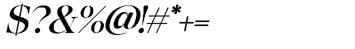 Flowsky Italic Font OTHER CHARS