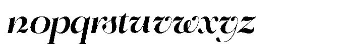 Flowsky Italic Font LOWERCASE