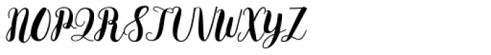 Flowy Brush Clean Font UPPERCASE