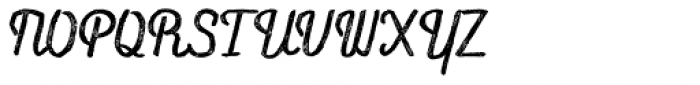 Flowy Script Rust Font UPPERCASE