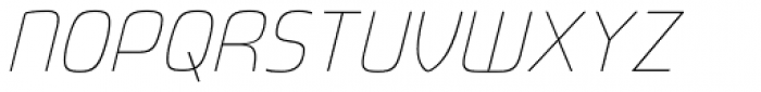 Fluctuation ExtraLight Italic Font UPPERCASE