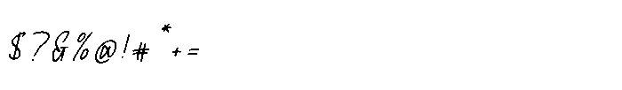 Fluffy Bloom Italic Font OTHER CHARS