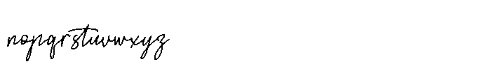 Fluffy Bloom Italic Font LOWERCASE